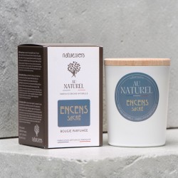 BOUGIE PARFUMÉE VÉGÉTALE - ENCENS SACRÉ - AU NATUREL