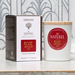 BOUGIE PARFUMÉE VÉGÉTALE - ROSE ABSOLUE 1925 - AU NATUREL